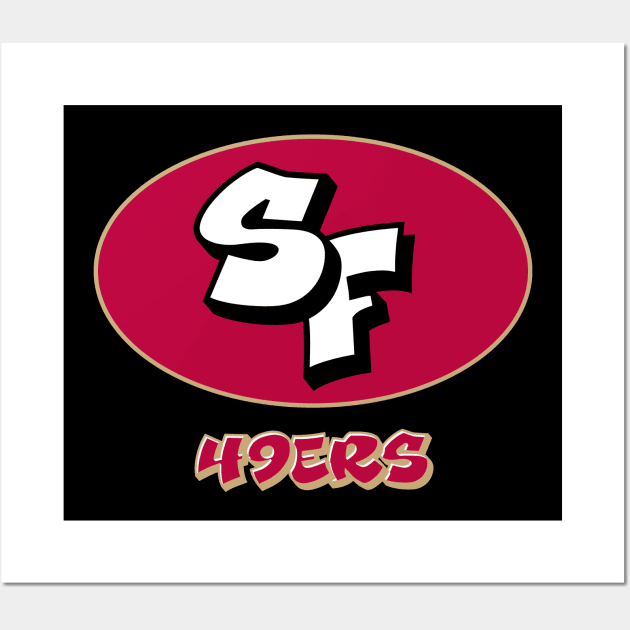 SF 49ers Wall Art by Shiyi Studio